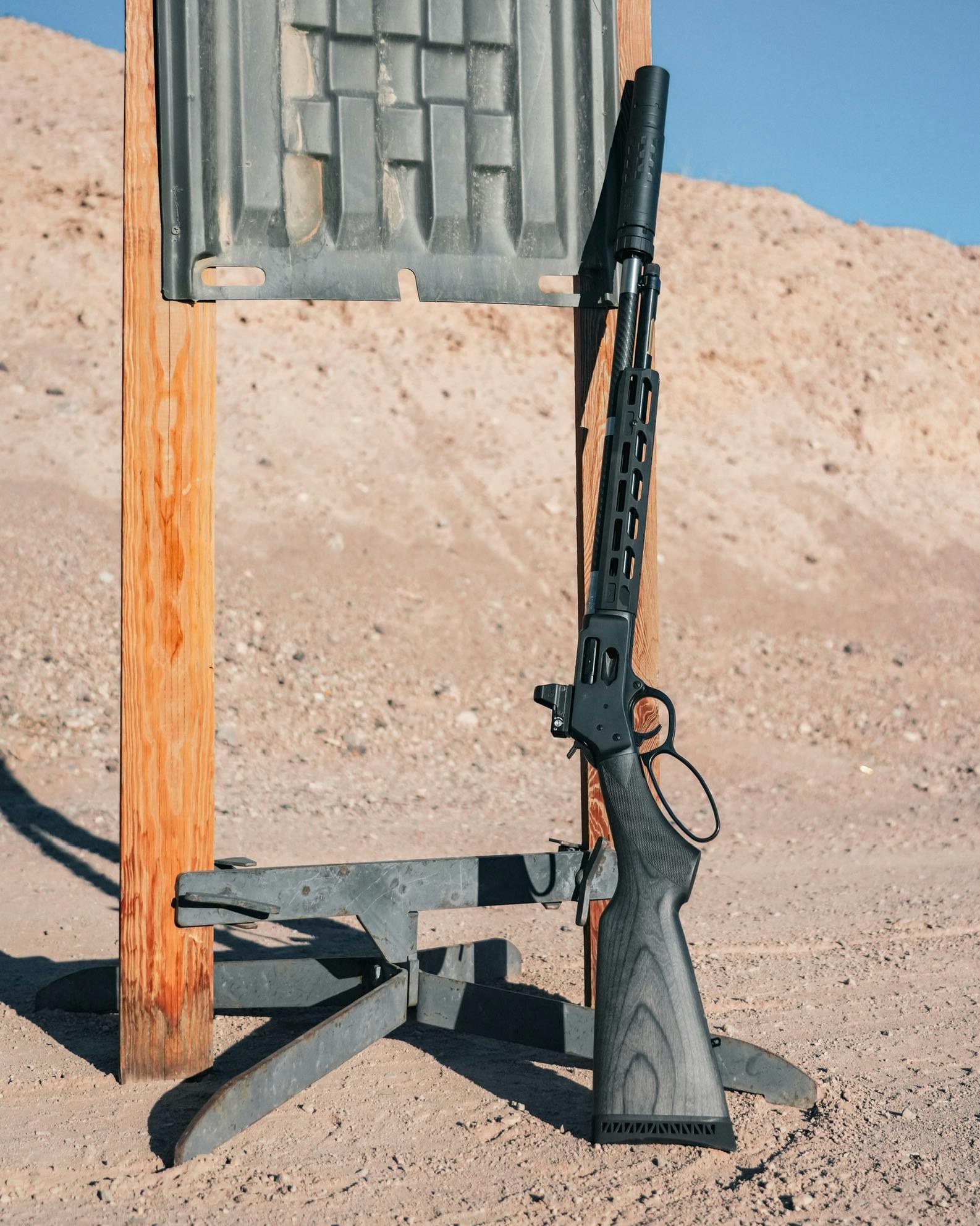 A prototype Henry Special Products Division rifle during testing in the Nevada desert. The first releases are anticipated by Spring 2025.