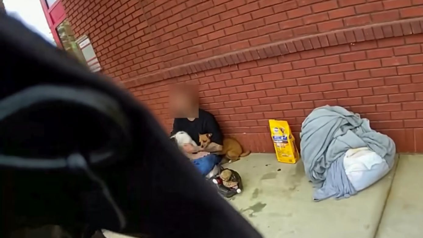 After encountering a homeless couple and their two dogs recently, a Newton County, GA, sheriff's deputy and a Covington police officer paid for a hotel room for them and picked up dog food with severe weather in the forecast.