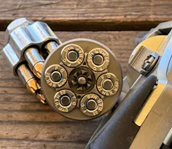 The blue splotches on the bottom of the Federal Premium Hydra-Shok cartridges are not there by accident. They use nickel-plated brass cases and sealed primers for 100% reliability. The blue stuff is the sealant. The blue splotches on the bottom of the Federal Premium Hydra-Shok cartridges are not there by accident. They use nickel-plated brass cases and sealed primers for 100% reliability. The blue stuff is the sealant.