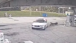 After stopping a driver without a valid license for speeding, a Lake Wales police officer and his K-9 partner were dragged by the suspect when they became entangled with his car. After stopping a driver without a valid license for speeding, a Lake Wales police officer and his K-9 partner were dragged by the suspect when they became entangled with his car.