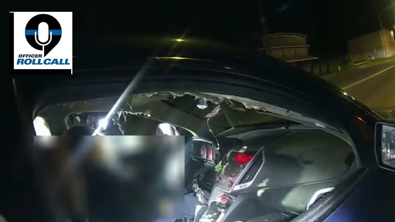 A Lima, OH, police officer was wounded when a backseat passenger opened fire during a recent traffic stop.