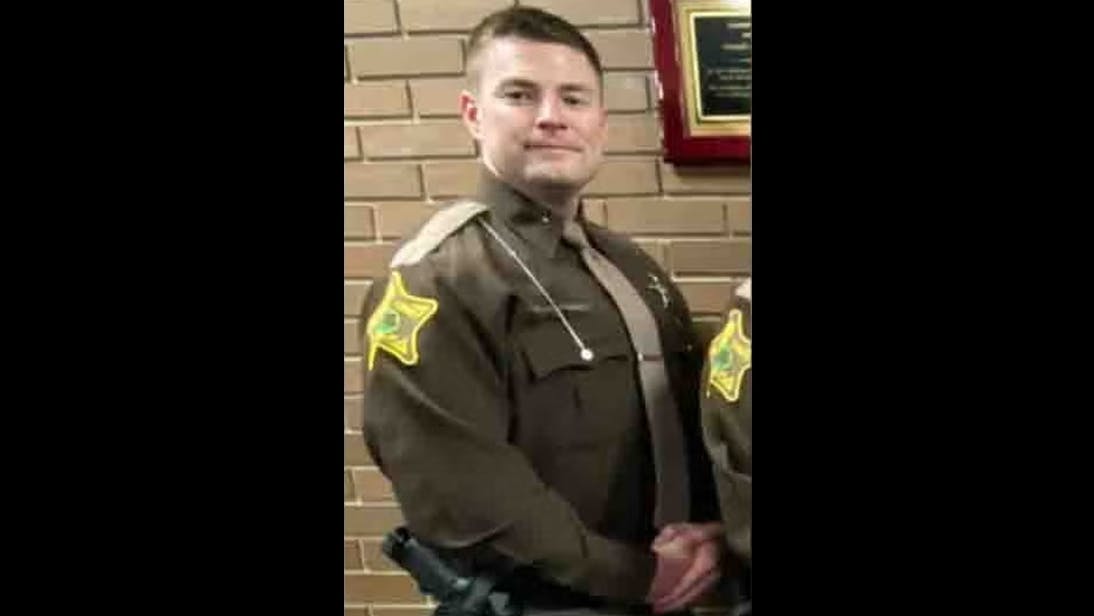 Delaware County Sheriff's Office Cpl Blake Reynolds was outside of his cruiser and assisting a stranded semi when another big rig crashed into the stopped vehicles.