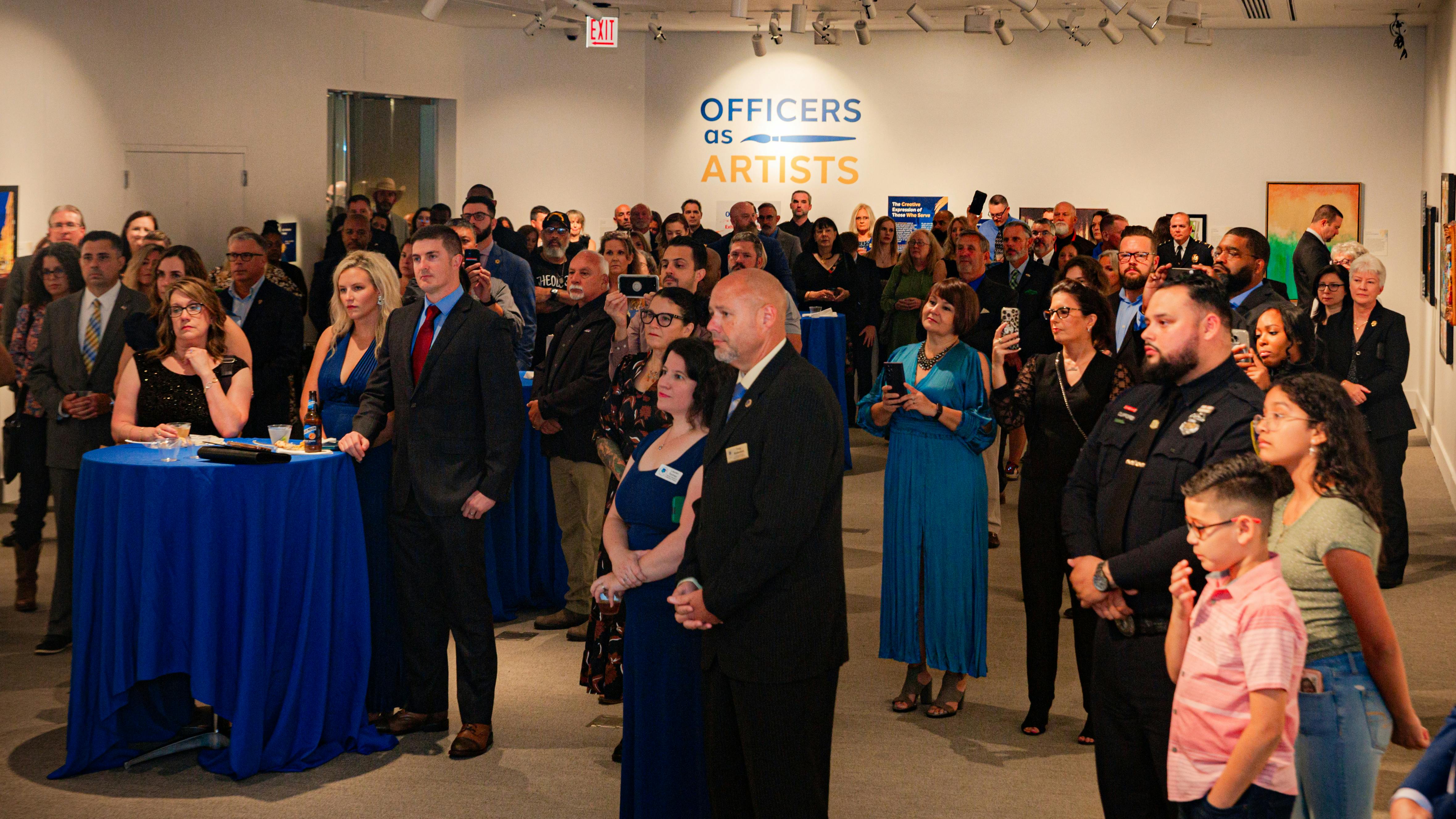 The National Law Enforcement Museum held the official opening of its 'Officers as Artists: The Creative Expression of Those Who Serve' on Sept. 27, 2024.
