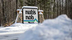 A view of the sign at Nub s Nob in Harbor Springs, Michigan. A view of the sign at Nub s Nob in Harbor Springs, Michigan.
