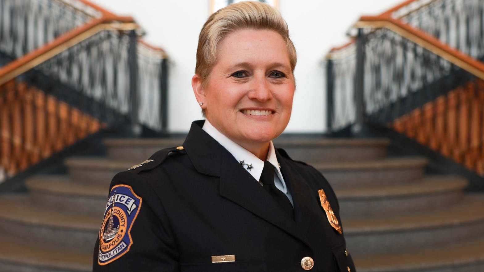 Newly appointed Indianapolis Metropolitan Police Chief Tanya Terry