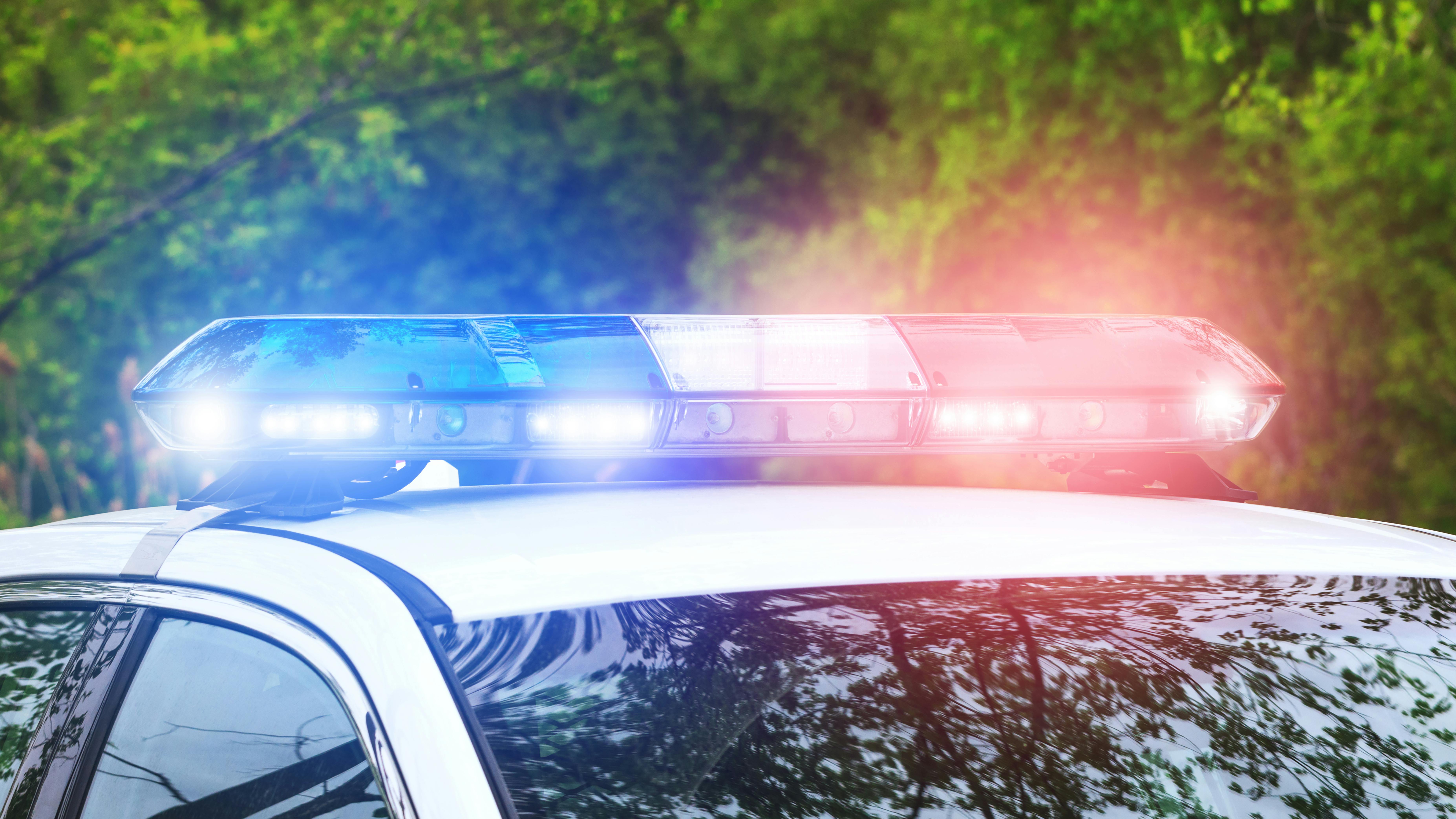 Gunfire strikes cruiser of Los Angeles County sheriff's deputy.