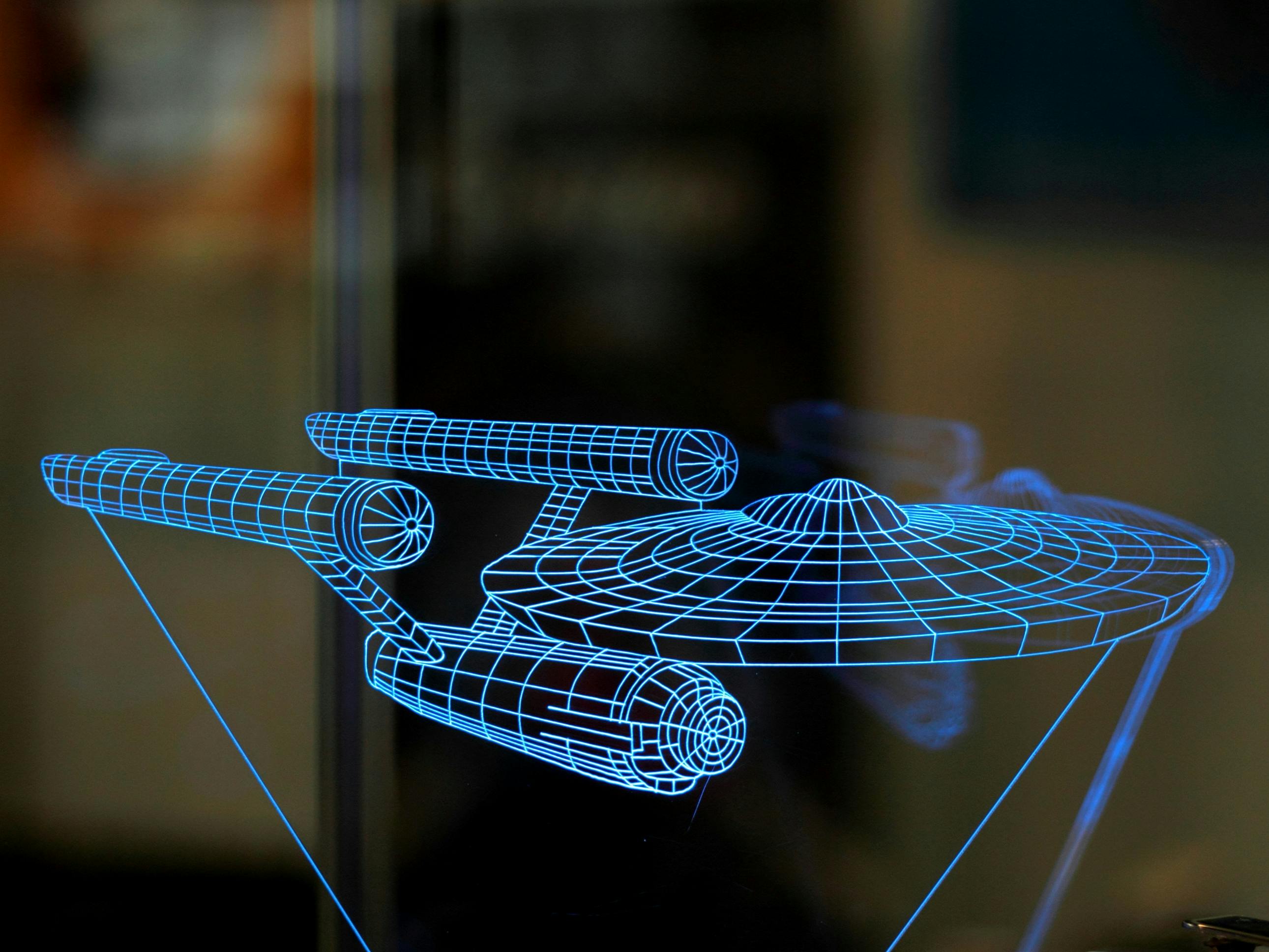 Representing the Star Trek franchise, the iconic shape of the Starship Enterprise is known worldwide.