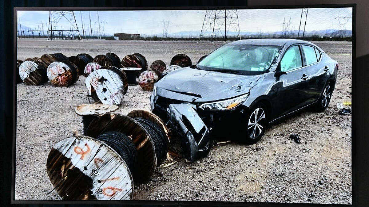 Car driven by suspect in attack on Boulder City, NV, power substation.