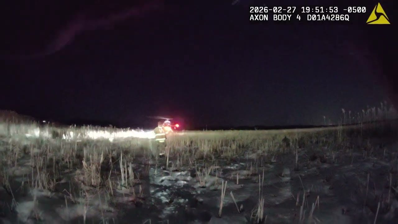 Onondaga County, NY, sheriff's deputies helicopter and drone rescue.