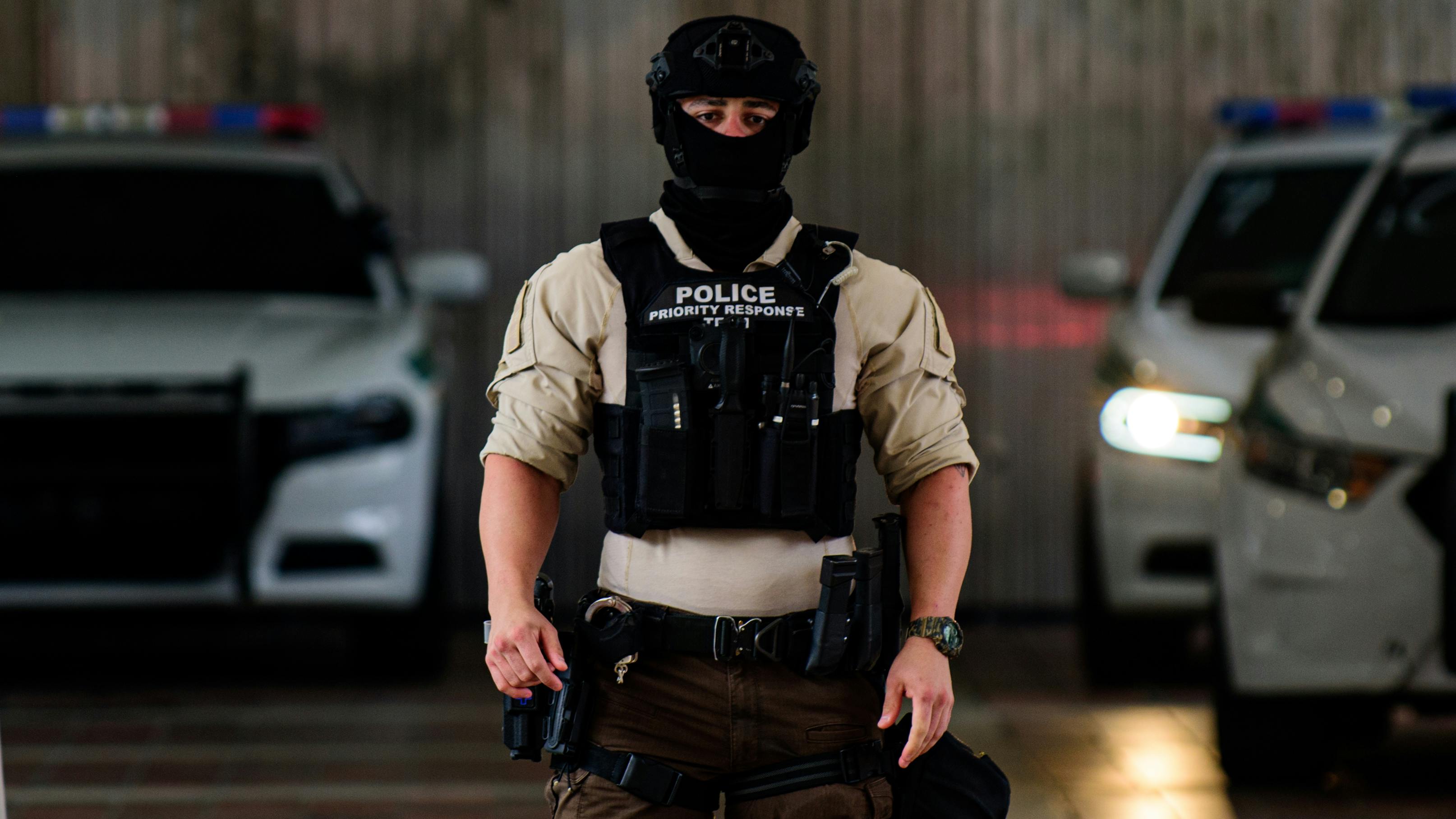 Washington's proposed law enforcement mask ban.
