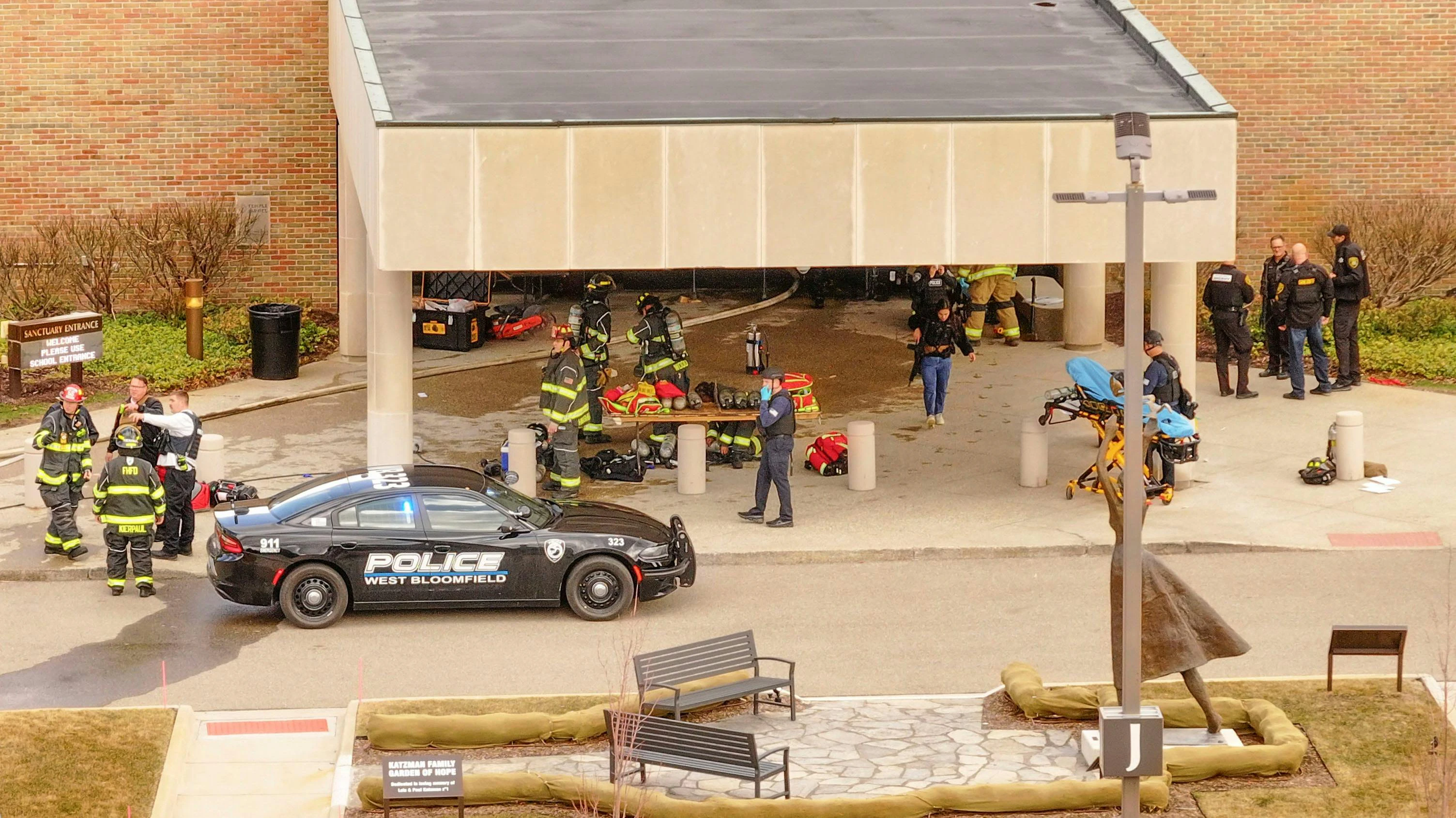 Temple Israel synagogue in West Bloomfield Township, MI.