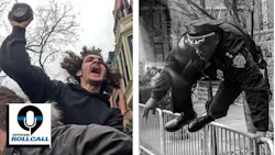 Bombing suspect (left) and NYPD Chief Aaron Edwards. Bombing suspect (left) and NYPD Chief Aaron Edwards.