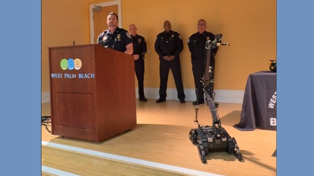 West Palm Beach, FL, Police Department's new robot.