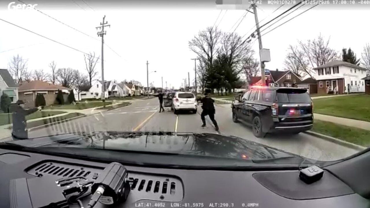 Grappler ends Garfield Heights police chase.