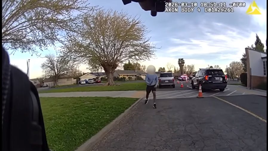 Sacramento police clash with suspect armed with knife