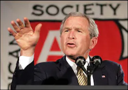 Bush has called for more flexibility for re-entry at U.S. borders. Bush has called for more flexibility for re-entry at U.S. borders.