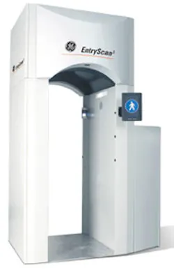 The GE EntryScan3 is being rolled out as part of a TSA program to increase the number of explosives detectors at the nation' airports. The GE EntryScan3 is being rolled out as part of a TSA program to increase the number of explosives detectors at the nation' airports.
