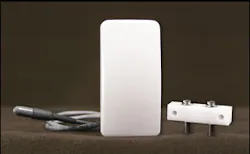 The 5821 Wireless Temperature Sensor and Flood Detector from Honeywell can be used as a temperature sensor or flood detector. The 5821 Wireless Temperature Sensor and Flood Detector from Honeywell can be used as a temperature sensor or flood detector.