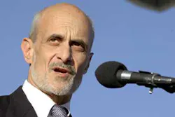 Michael Chertoff, Department of Homeland Security secretary, speaks to U.S. Border Patrol trainees at the Federal Law Enforcement Training Center in Artesia, N.M., Wednesday, Nov. 2, 2005. Chertoff toured the training center Wednesday. Michael Chertoff, Department of Homeland Security secretary, speaks to U.S. Border Patrol trainees at the Federal Law Enforcement Training Center in Artesia, N.M., Wednesday, Nov. 2, 2005. Chertoff toured the training center Wednesday.