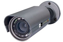 Speco Technologies' HT-7715DNV camera offers controls inside the camera, uses built-in infrared LEDs, many features all in a weatherproof, color, day-and-night bullet camera format.