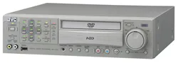 The VR-509E DVR from JVC features a DVD burner for exporting images, and an internal 320GB hard drive for video storage. The VR-509E DVR from JVC features a DVD burner for exporting images, and an internal 320GB hard drive for video storage.