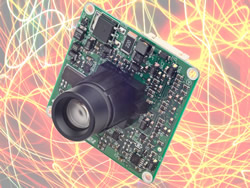 Premier Electronics' new PC375 1/3-inch CDD high-resolution black/white board camera.