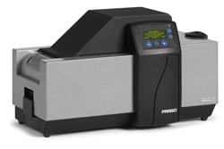 Fargo Electronics' new HDP600 CR100 printer/encoder prints up to/over the edge for CR-100 (3.88' x 2.63') cards, making the printer ideal for event badging solutions and other cards that need to be read at a distance.