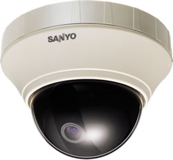 SANYO's VCC-P7574 is an indoor mini-dome featuring the company's new pan-focus technology that is designed to keep all aspects of the field of view in focus at the same time.