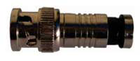 The CT-BNC59C BNC compression connector from Cabletronix provides the advantages of waterproofing, cable signal ingress/egress elimination, and connection reliability.