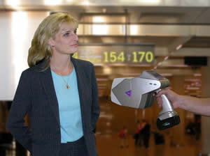 Sago Systems' aPat handheld millimeter wave imaging system