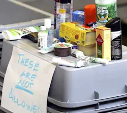 Liquids and gels are now banned from U.S. flights for fear that they may hide the materials for engineering explosives. Liquids and gels are now banned from U.S. flights for fear that they may hide the materials for engineering explosives.