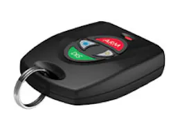 DMP's 1145 key fob is part of a line of 1100-Series fobs that are available in 1=, 2- and 4-button configurations, with a water resistant design -- giving your customers portable alarm control. DMP's 1145 key fob is part of a line of 1100-Series fobs that are available in 1=, 2- and 4-button configurations, with a water resistant design -- giving your customers portable alarm control.