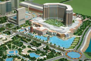 Currently under construction, the Venetian Macao is the $1.8 billion anchor property of the Cotai Strip of Macao, known as Asia's Las Vegas.