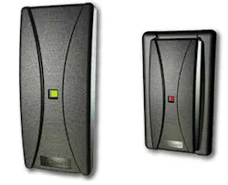 Cansec's CanProx can be used with or without the adapter plate to allow for either wall mounted or door mullion installation. Cansec's CanProx can be used with or without the adapter plate to allow for either wall mounted or door mullion installation.