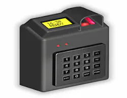 Cansec's Zodiac Max fingerprint reader requires two factor authentication -- the entry of the user's PIN and the presentation of the fingerprint biometric. Cansec's Zodiac Max fingerprint reader requires two factor authentication -- the entry of the user's PIN and the presentation of the fingerprint biometric.