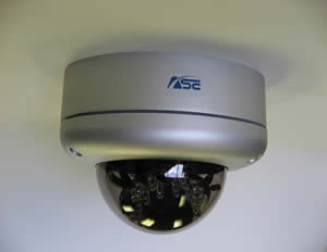 ASE's NY-D104 vandal-proof IR dome camera