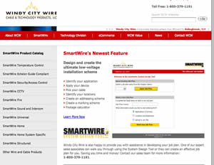Windy City Wire features a system design tool on its redesigned website.