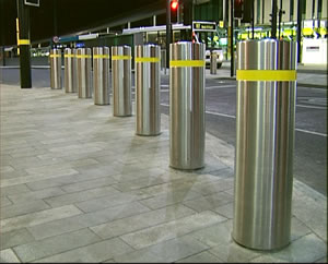 ATG Access' bollards in operation in the city of Liverpool