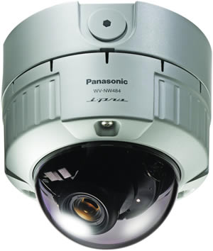 Panasonic Security Systems' new i-Pro WV-NW484S vandal-proof network dome camera with Super Dynamic III technology