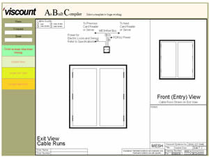 Viscount's As Built Compiler (ABC) software helps specifiers define their security system plans.