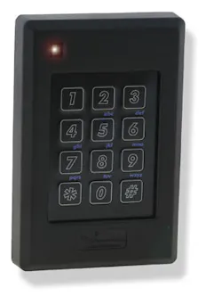 The Keyscan K-KPR uses RFID technology and is HID (125 kHz) compatible supporting most HID 125 kHz credentials. In addition, users also have access to a keypad for entering PINs. The Keyscan K-KPR uses RFID technology and is HID (125 kHz) compatible supporting most HID 125 kHz credentials. In addition, users also have access to a keypad for entering PINs.