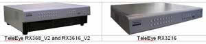 TeleEye's RX 8- and 16-channel video recording servers have now doubled their D1 video surveillance recording rates.