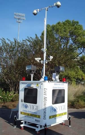 Pro-Vigil's virtual guard station uses video surveillance to provide live monitoring at construction sites to aid in theft and vandalism prevention.