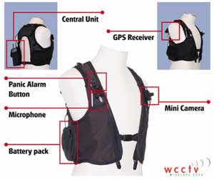 Wireless CCTV's 3G body-worn surveillance system