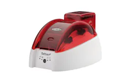 The Evolis Tattoo2 entry-level color card printer can be used for ID badges, loyalty cards and other custom jobs. The Evolis Tattoo2 entry-level color card printer can be used for ID badges, loyalty cards and other custom jobs.