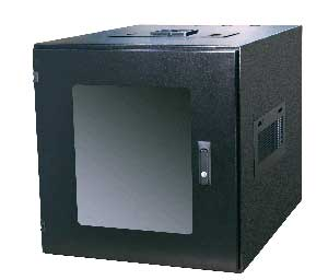 Emcor's new W-series enclosures are wall-mount designs designed to put electronic equipment up and out of the way.