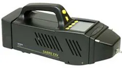 Smiths Detection recently launched its new, hand-held SABRE EXV vapor detector. The SABRE EXV can detect and identify explosive substances in as little as 10 seconds. Smiths Detection recently launched its new, hand-held SABRE EXV vapor detector. The SABRE EXV can detect and identify explosive substances in as little as 10 seconds.