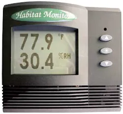 CMT recently unveiled the Habitat Monitor, a temperature and humidity monitor with humidistatic and thermostatic control capabilities. It is ideal for any controlled climate environment where temperature and humidity ranges must be preserved to prevent da CMT recently unveiled the Habitat Monitor, a temperature and humidity monitor with humidistatic and thermostatic control capabilities. It is ideal for any controlled climate environment where temperature and humidity ranges must be preserved to prevent da
