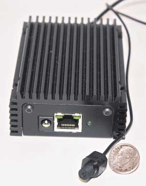 The MCHIP1 surveillance solution from Aigis Mechtronics is ideal for temporary investigations or other sensitive security applications and comes equipped with a camera, cable, and small video server with an RJ45 Ethernet connection.