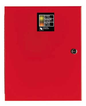 Silent Knight's newest fire control communicator model, the 5104, provides digital fire and reporting over ordinary telephone lines, eliminating the need for costly leased lines.